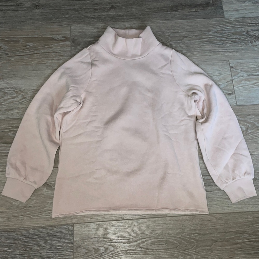 Madewell MWL Betterterry Relaxed Turtleneck Sweatshirt NC668